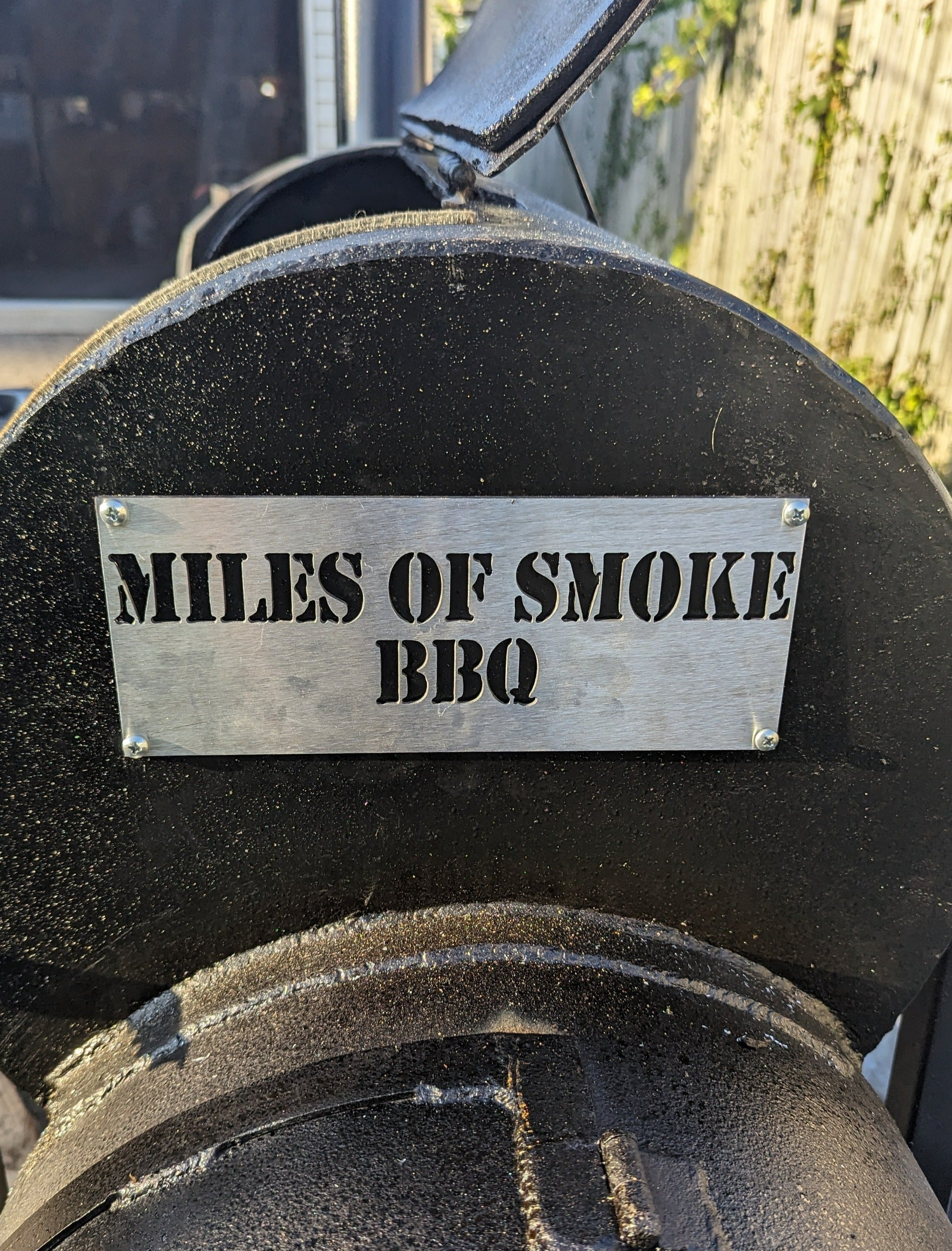 BBQ Smoker Personalized Plaque - American Aftermarkets Metalworks