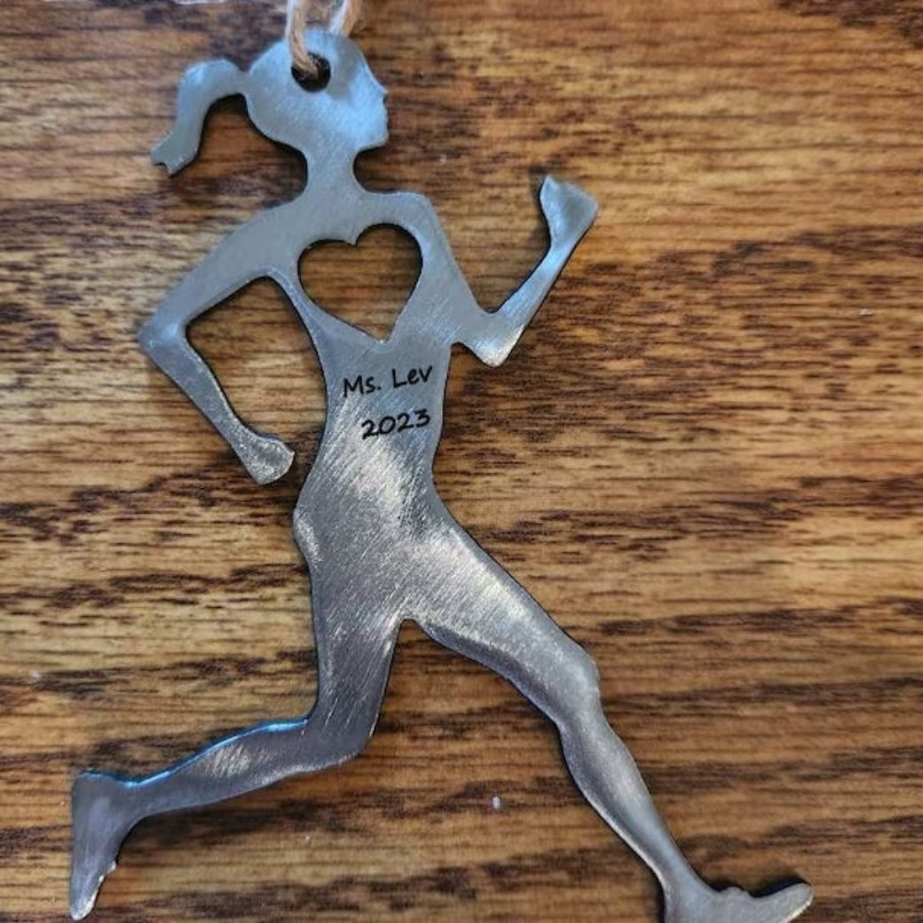 Runner Girl Ornament