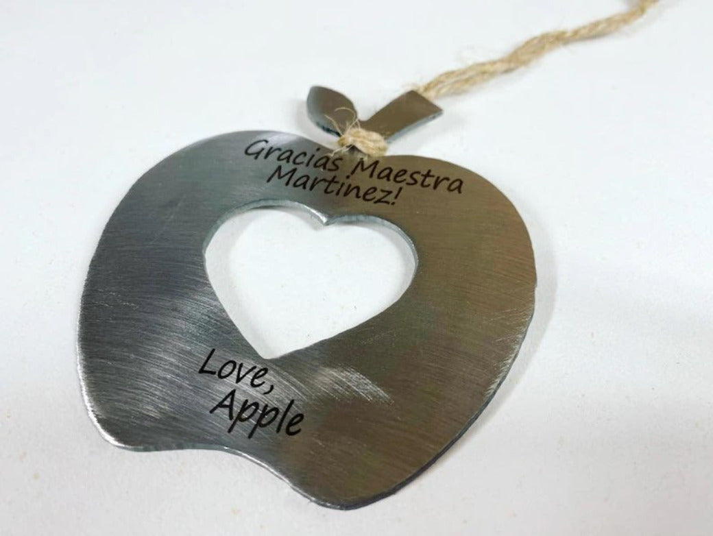 Metal Apple Ornament
