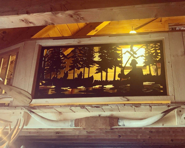 Fisherman Design Railing Inserts | Decorative Metal Railing Panels ...