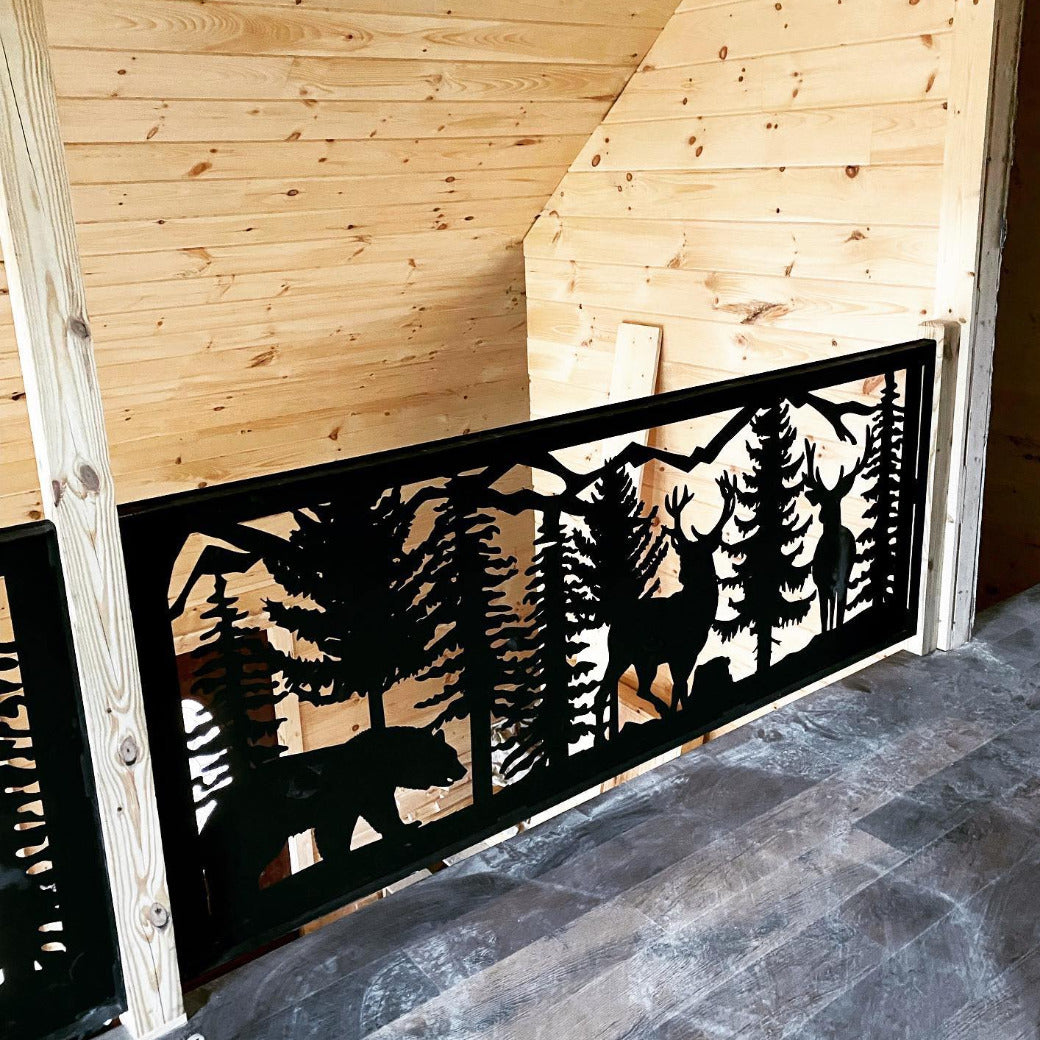 Bear & Buck Steel Railing Inserts | Decorative Metal Railing Panels ...