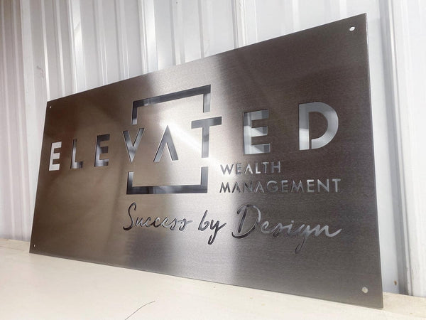 Custom Steel Business Sign | Personalized Logo Signage - American ...