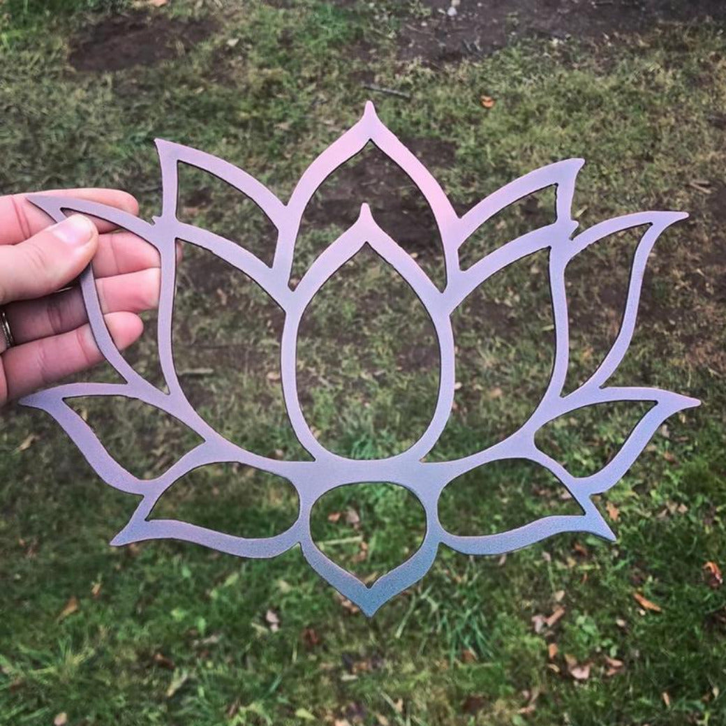 Metal Lotus Sign