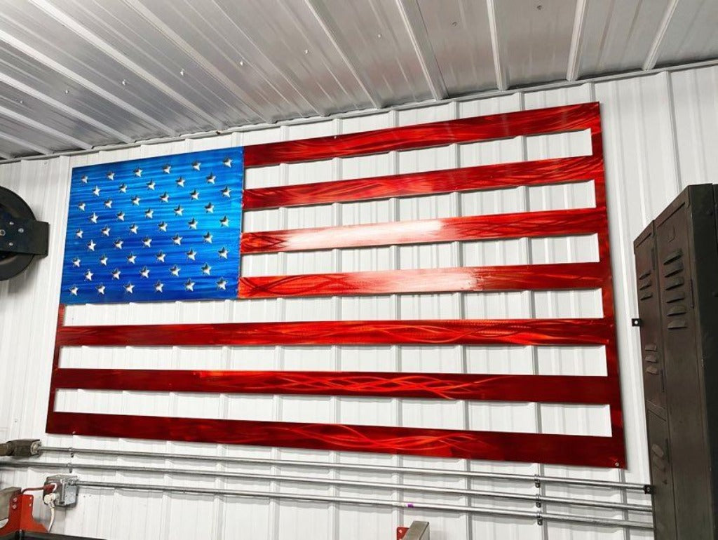 Aluminum American Flag