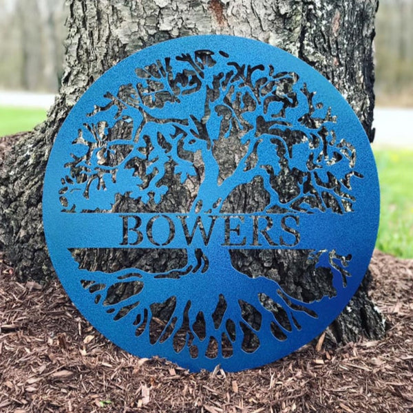 Tree of Life Metal Sign, Personalized - American Aftermarkets Metalworks