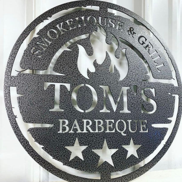 Customized Metal Barbeque Sign - American Aftermarkets Metalworks