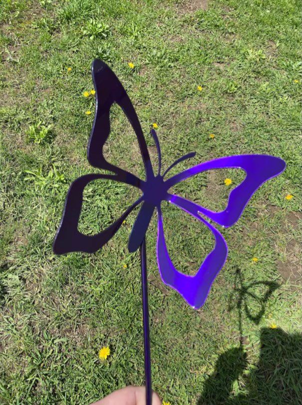 Metal Butterfly Garden Stake