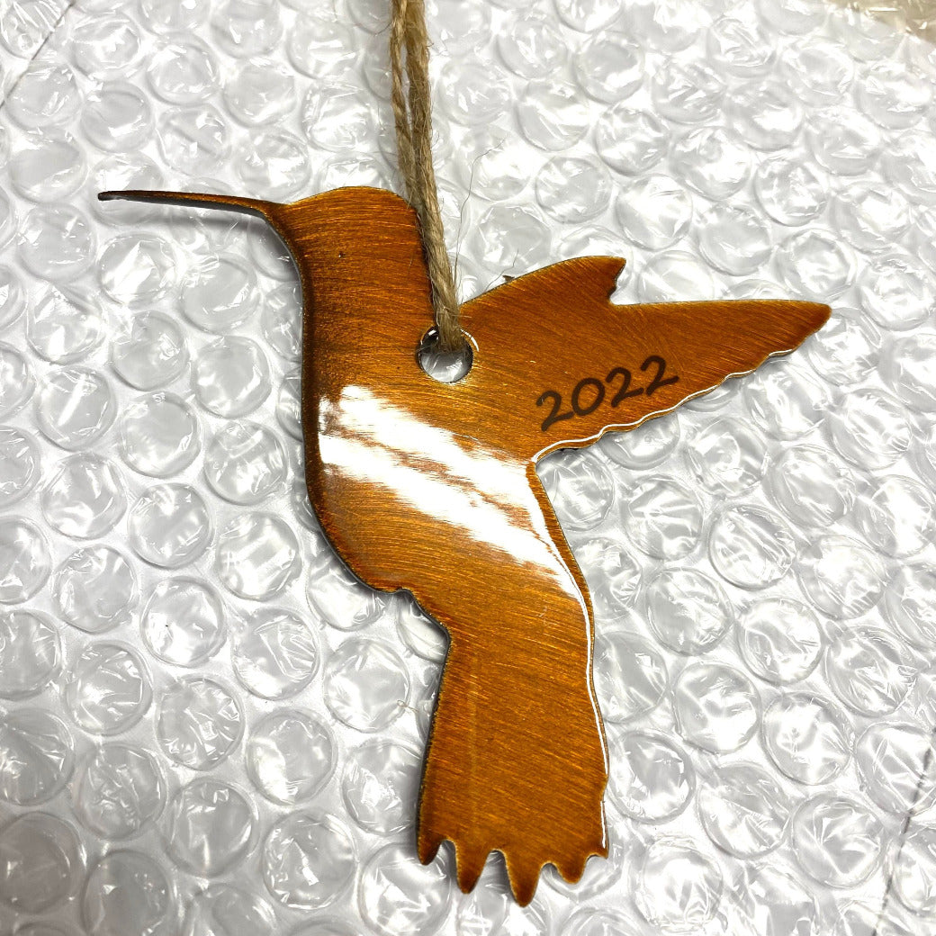 Metal Hummingbird Ornament