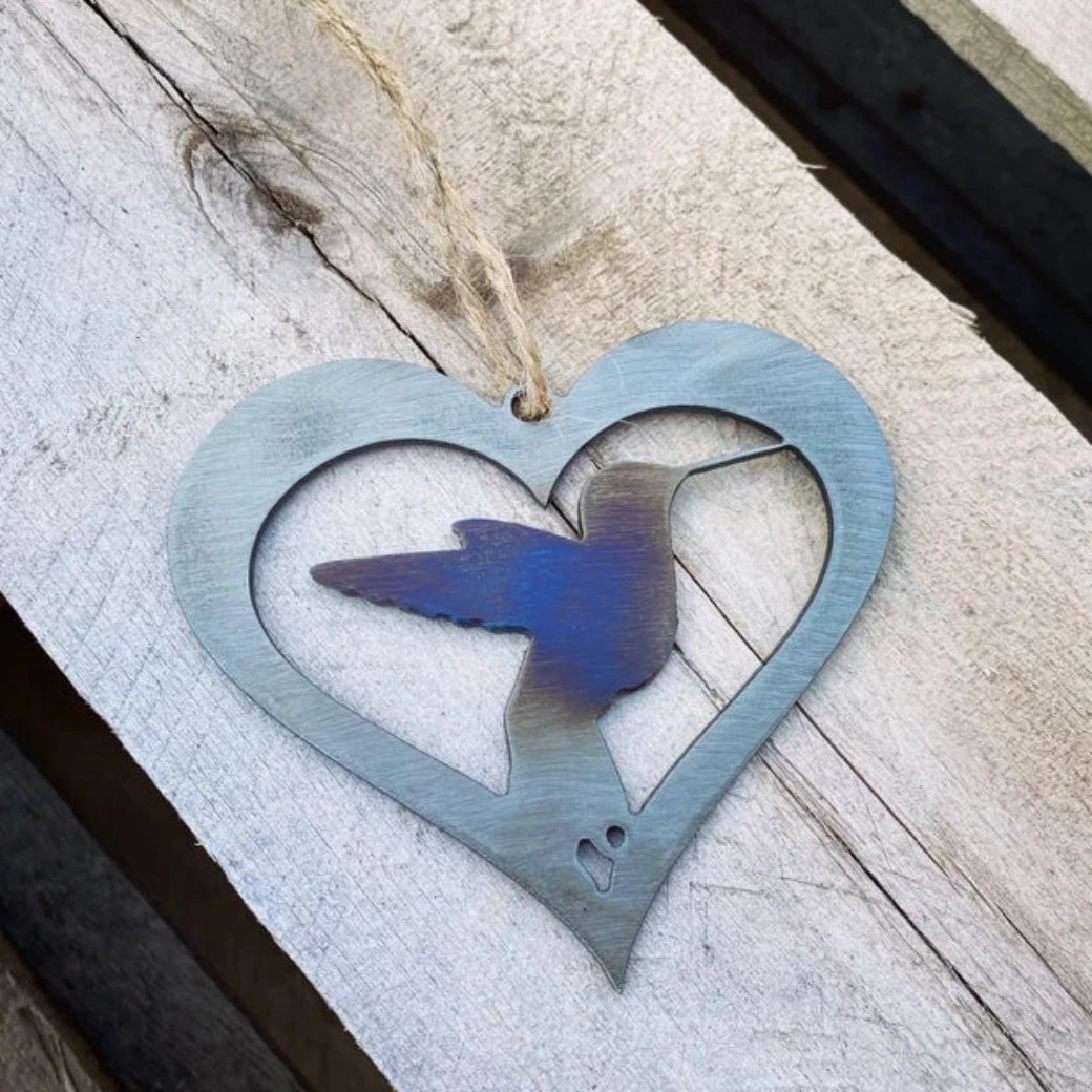 Personalized Metal Hummingbird Ornament
