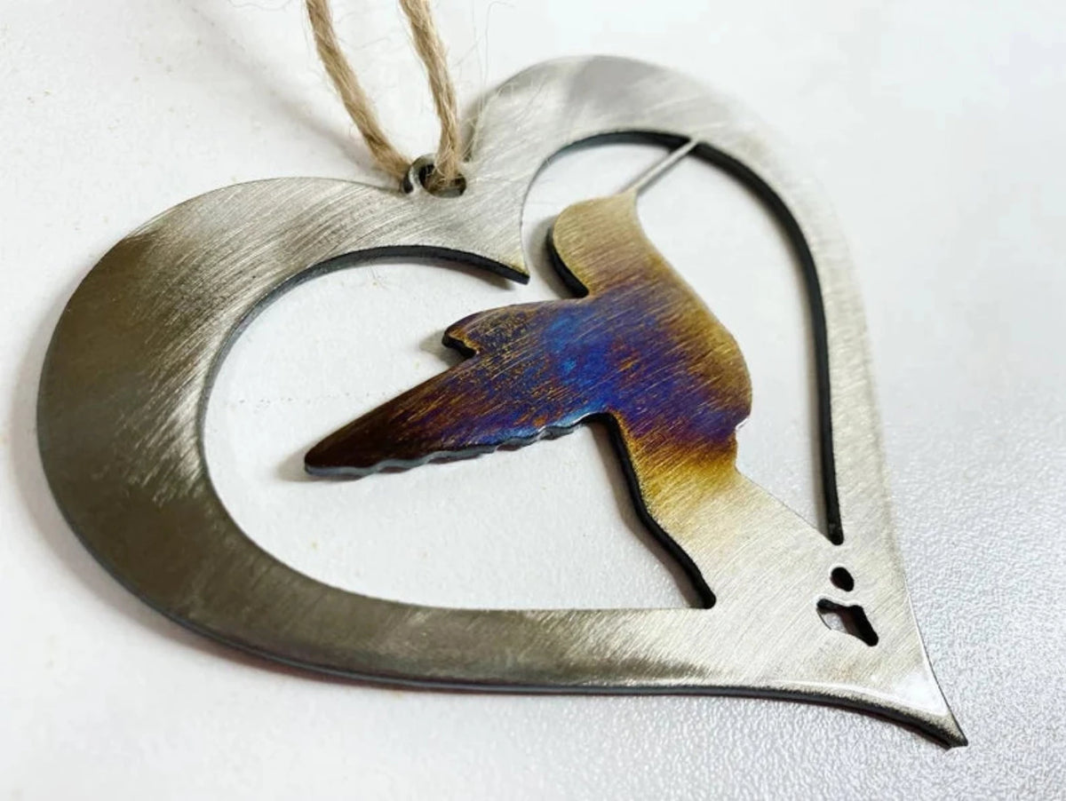 Personalized Metal Hummingbird Ornament