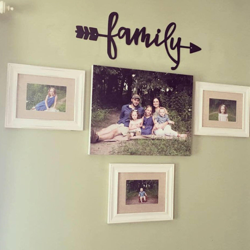 Family Arrow Metal Decor - Personalized - Wall Decor - Arrow Wall Decor ...