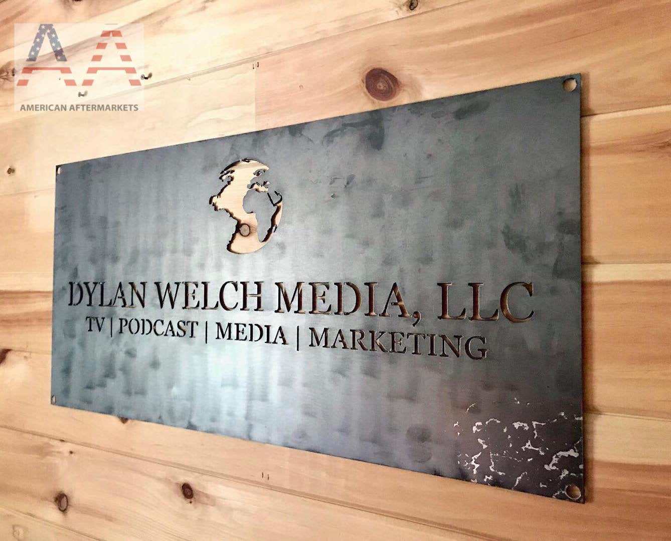 Custom Steel Business Sign | Personalized Logo Signage - American ...