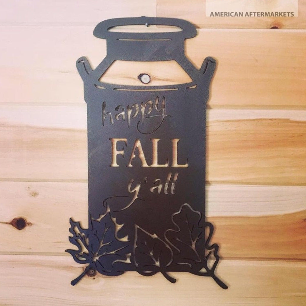 Happy Fall Y&#39;all Metal Sign