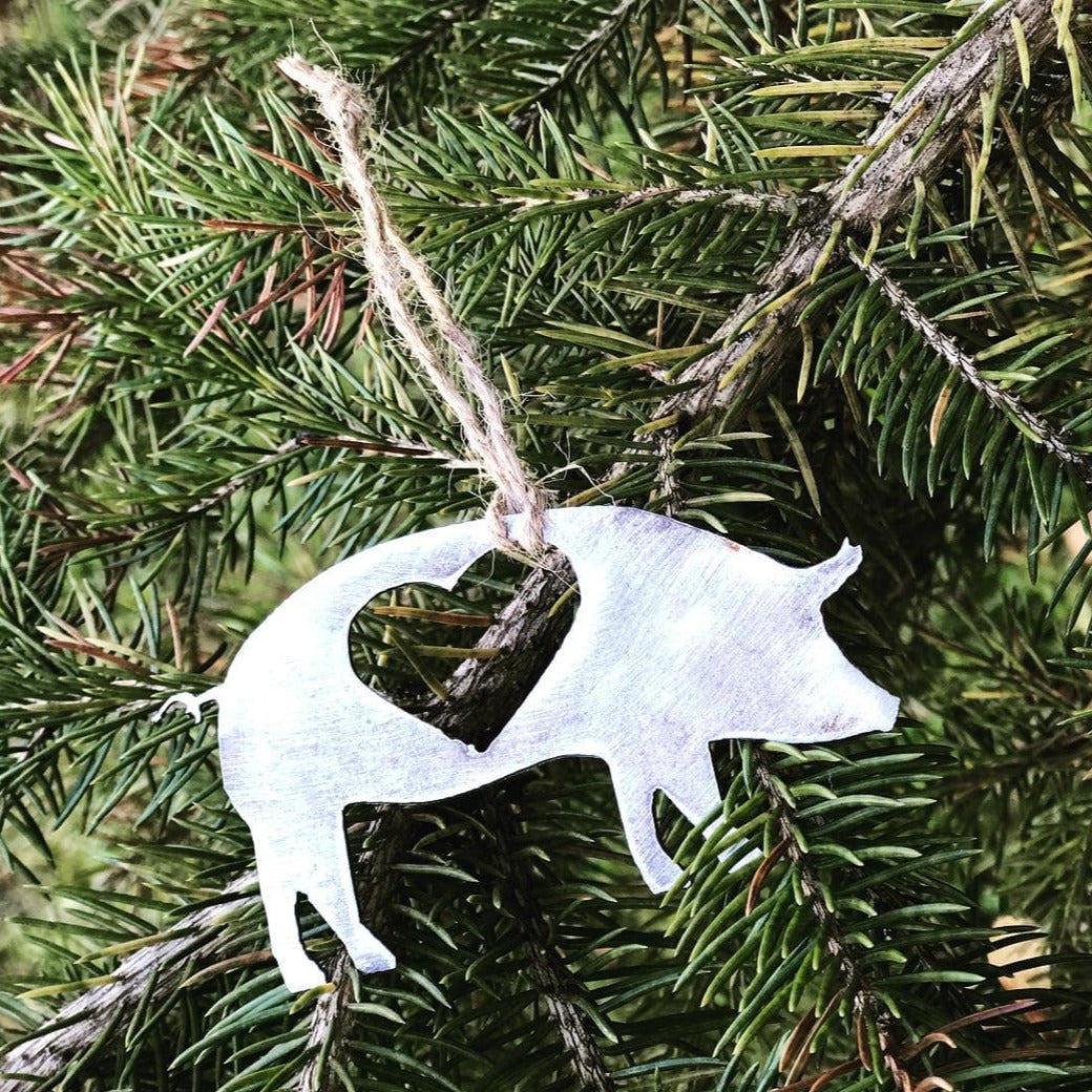 Metal Pig Ornament