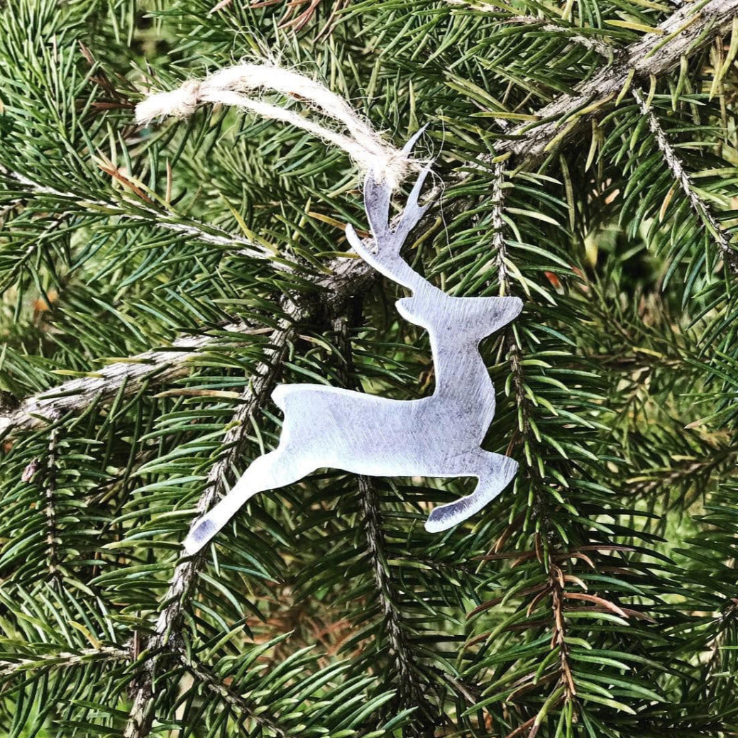 Metal Reindeer Ornament