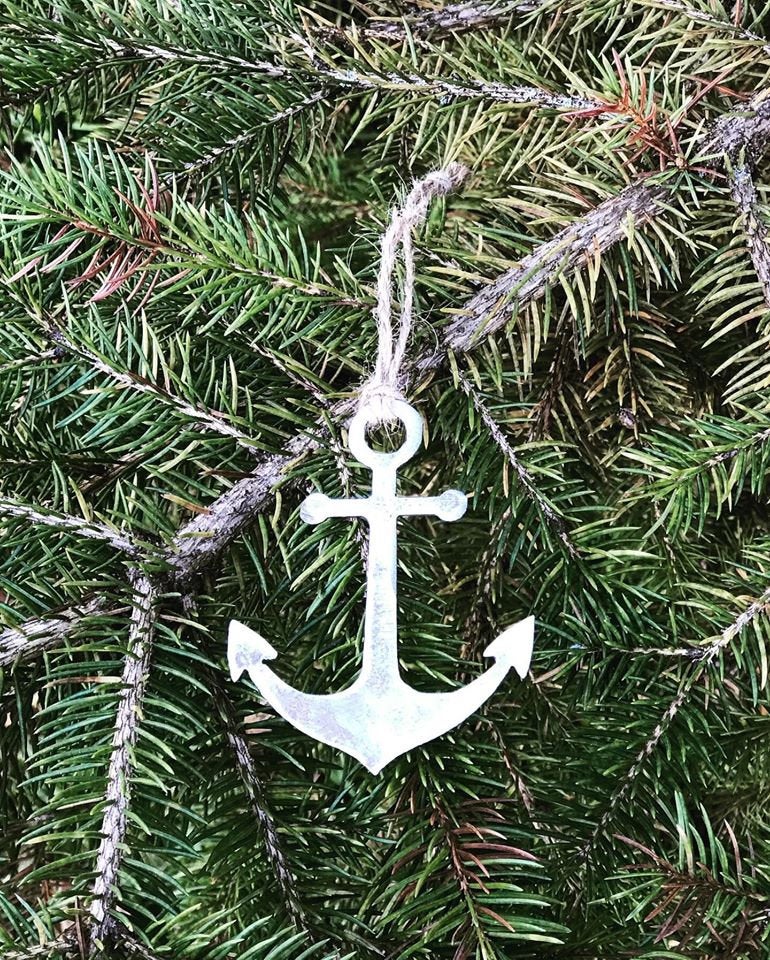 Metal Anchor Ornament