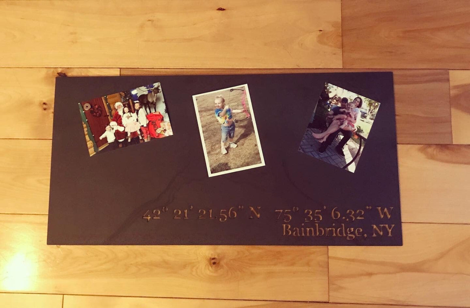 Personalized Metal Picture Magnet Board - Custom Coordinates Picture Board - Picture Magnet Board - Custom Photo Board -Personalized Message