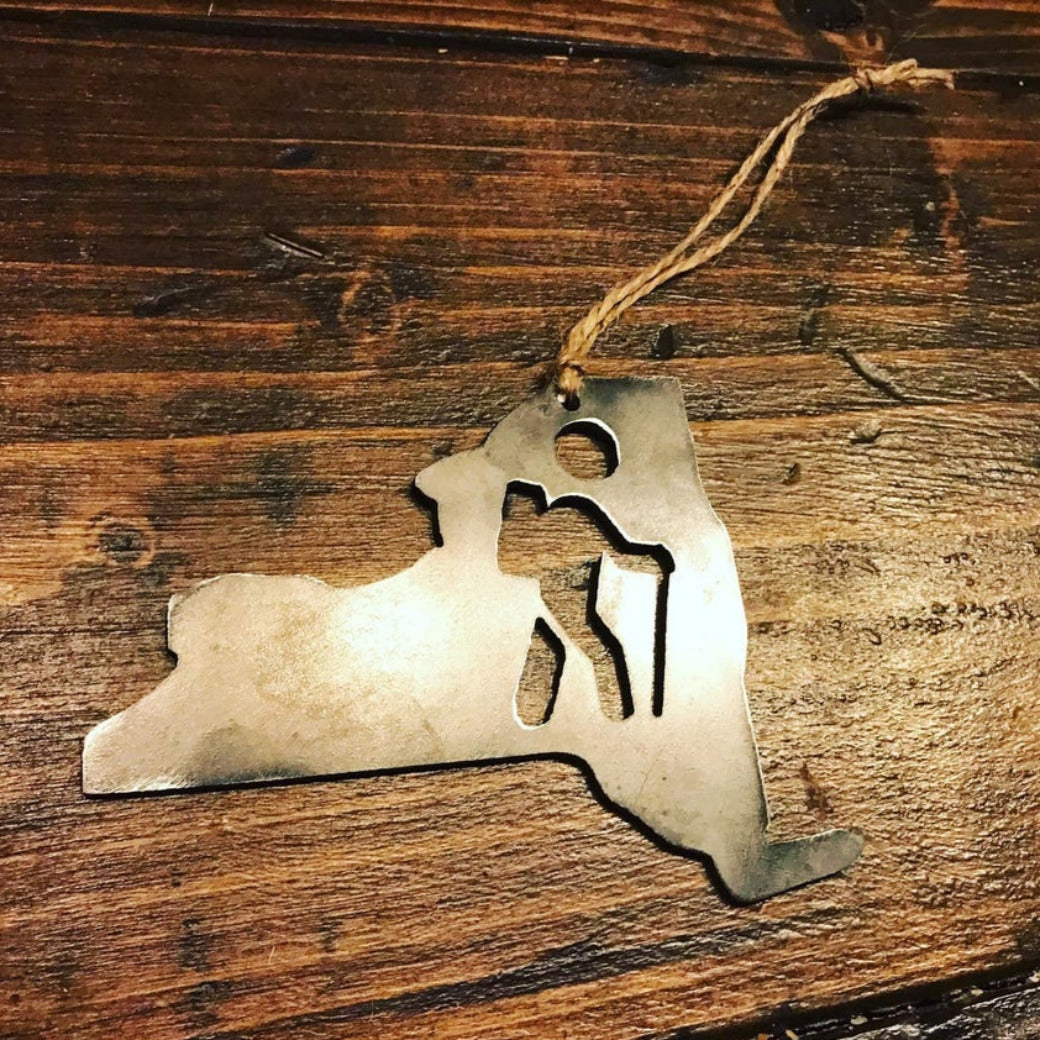 State Hiker Ornament, Personalized Option Available