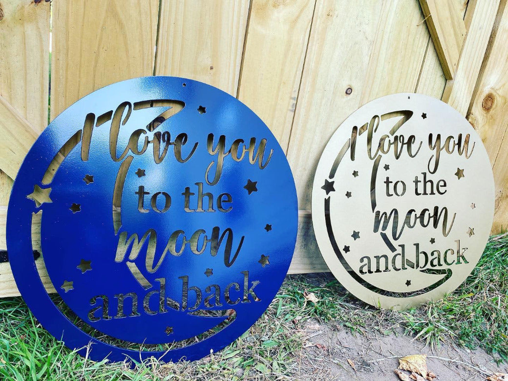 Love you to the moon and back anniversary gift