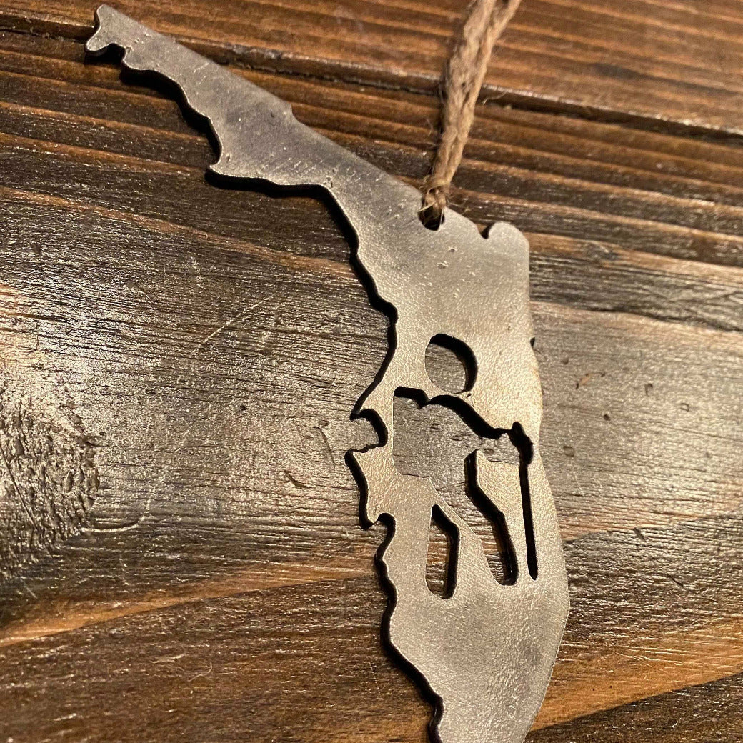 State Hiker Ornament, Personalized Option Available