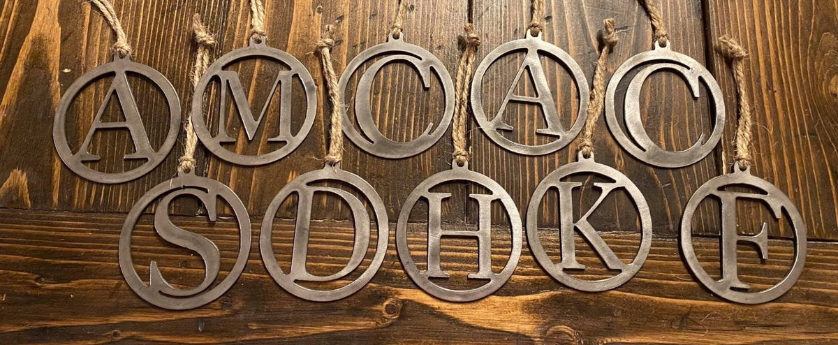 Personalized Metal Letter Ornament