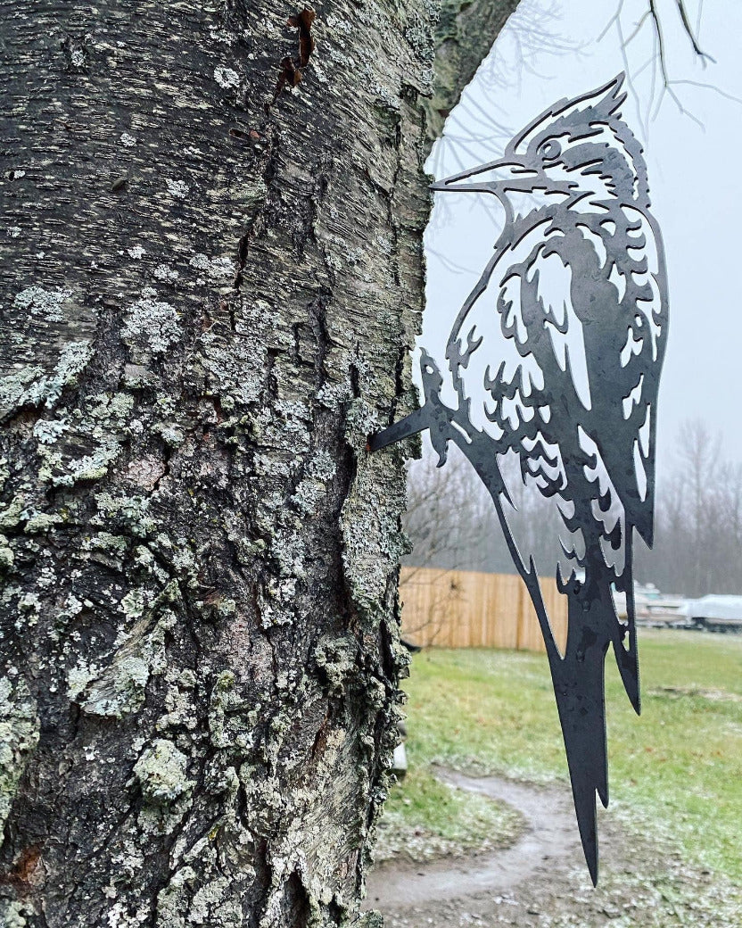 Steel Woodpecker Tree Stake