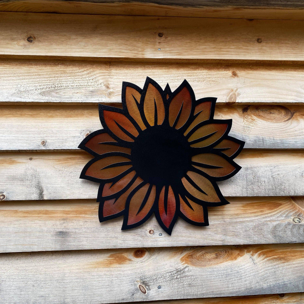 Metal Sunflower - Fence Flowers - Fence Decor- Metal Garden- Garden Decor - Metal Flower for Tree -Metal Sunflower Decor - Mothers Day Gift