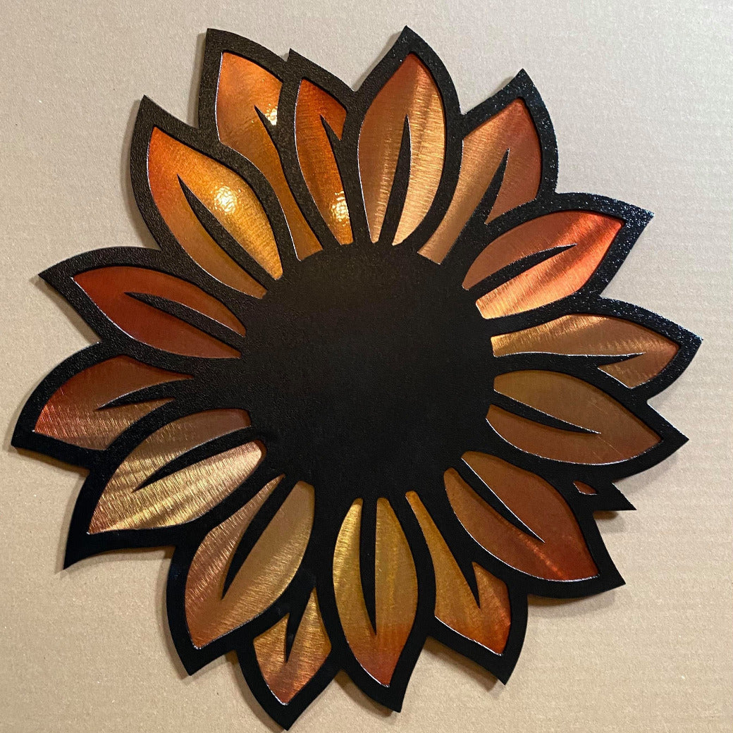 Metal Sunflower - Fence Flowers - Fence Decor- Metal Garden- Garden Decor - Metal Flower for Tree -Metal Sunflower Decor - Mothers Day Gift