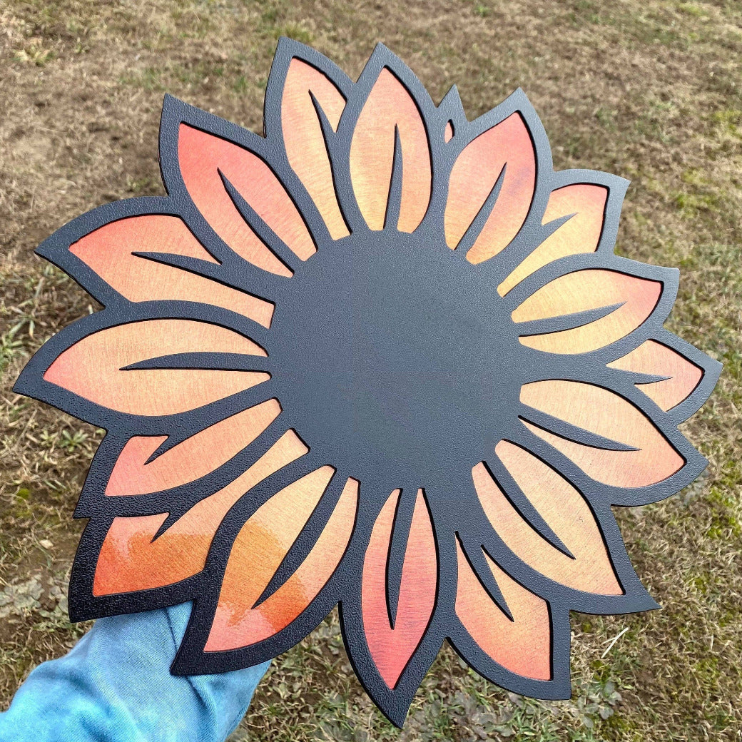 Metal Sunflower - Fence Flowers - Fence Decor- Metal Garden- Garden Decor - Metal Flower for Tree -Metal Sunflower Decor - Mothers Day Gift