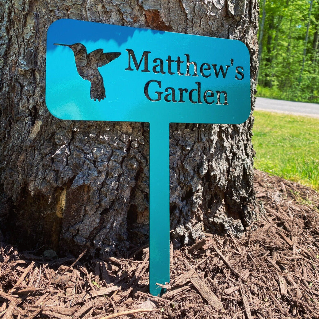 Personalized Garden Sign - Custom Metal Garden Stake - Grandpas Garden Stake -Metal Farm Stake -Personalized Ground Stake - Metal Marker