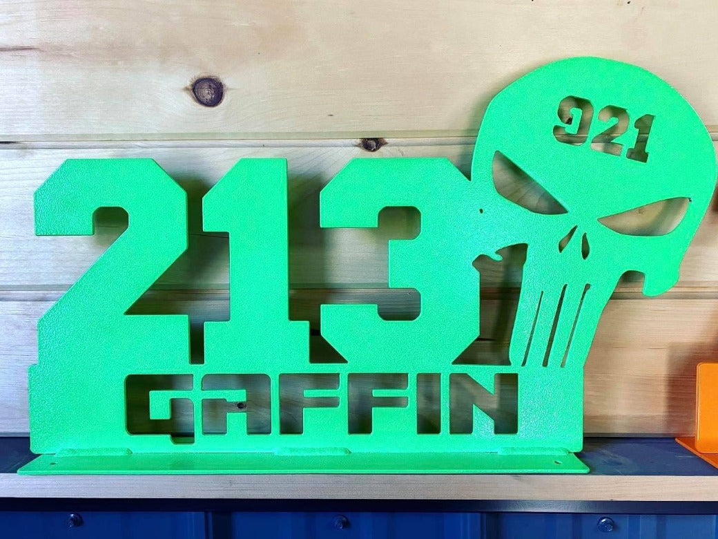 Demolition Derby Car Sign - Derby Sign- Demolition Derby Mounting Sign- Derby Car Roof Sign- Logo Car Number Sign- Demolition Derby Number