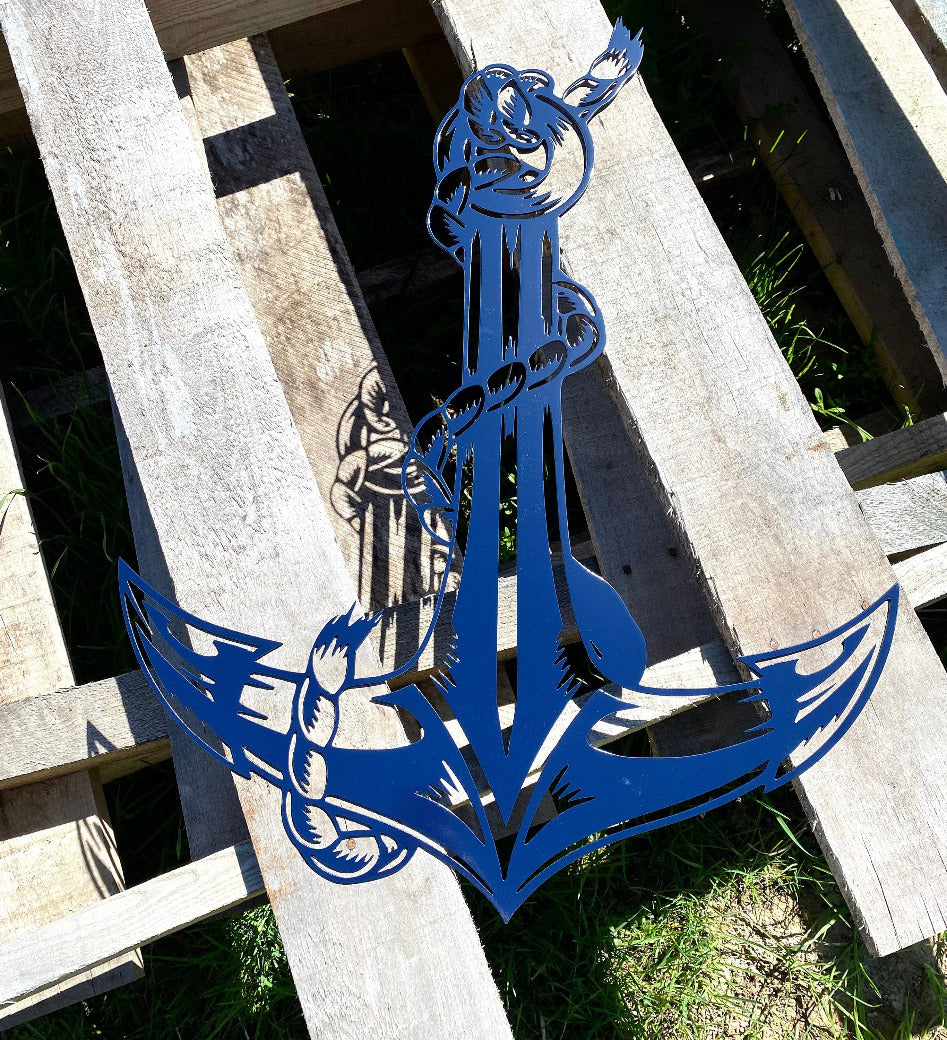 Metal Anchor - Anchor Decor - Nautical Anchor Sign - Outdoor Metal Anchor - Interior AND Exterior Anchor - Lake House Sign - Anchor Gift