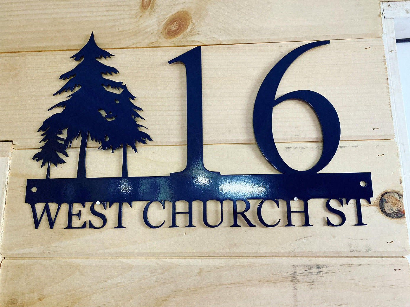 Metal House Number Sign | Address Sign | Tree Address Sign | Rustic Address Sign | Metal Address Sign | Address Numbers | Address Plaque