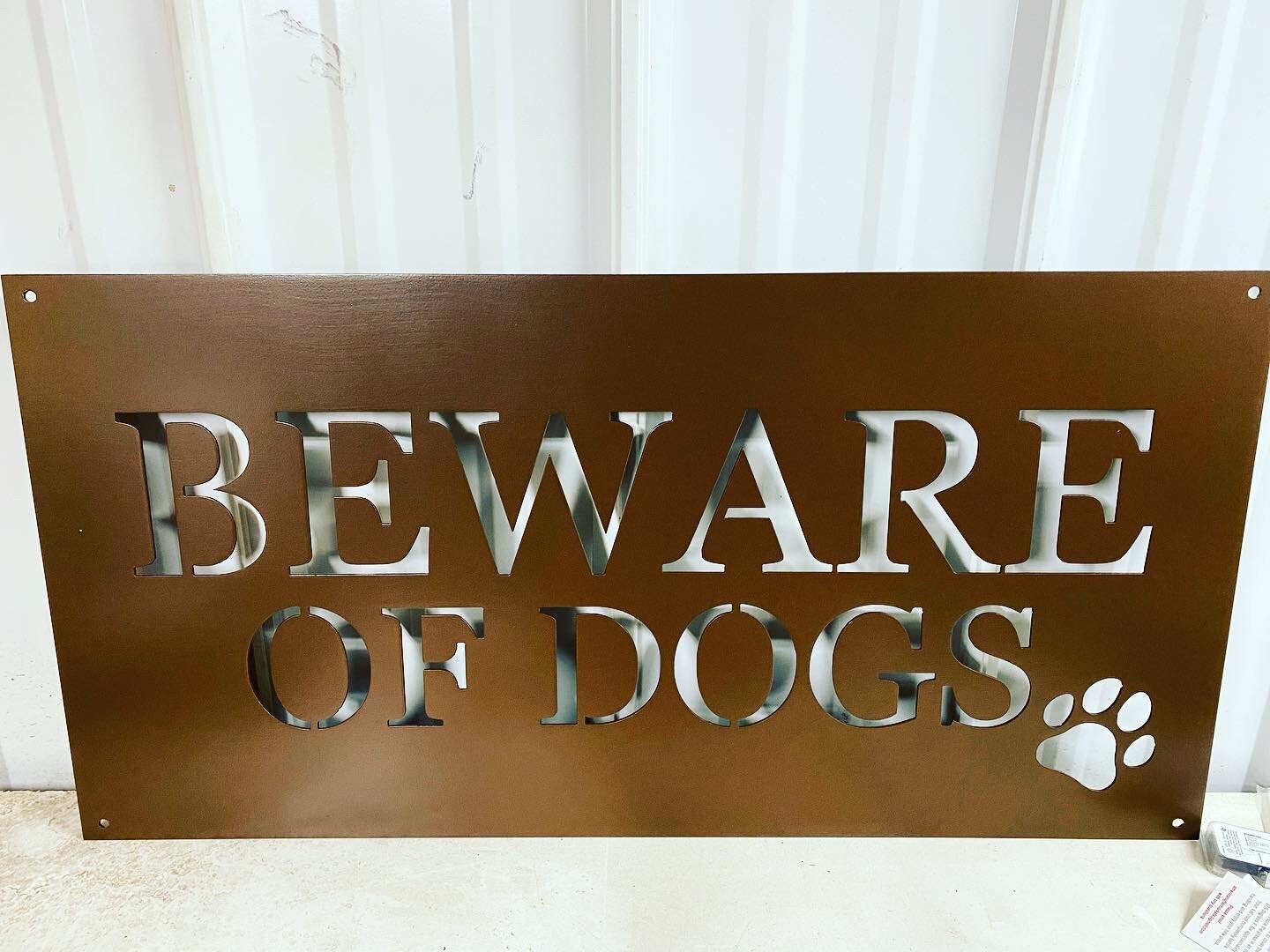 Beware of Dogs Metal Sign - Beware of Dog - Outdoor Metal Sign Beware of Dogs - Custom Beware Of Dogs Metal Outdoor Sign - Powder Coated