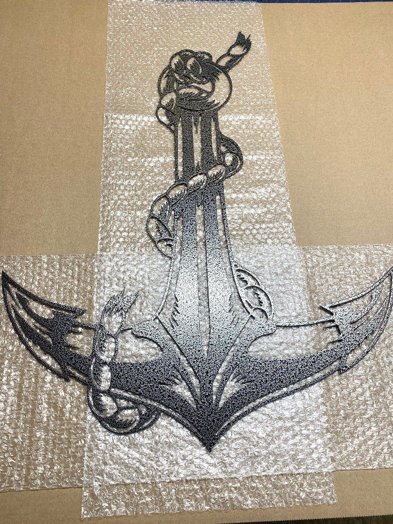 Metal Anchor - Anchor Decor - Nautical Anchor Sign - Outdoor Metal Anchor - Interior AND Exterior Anchor - Lake House Sign - Anchor Gift