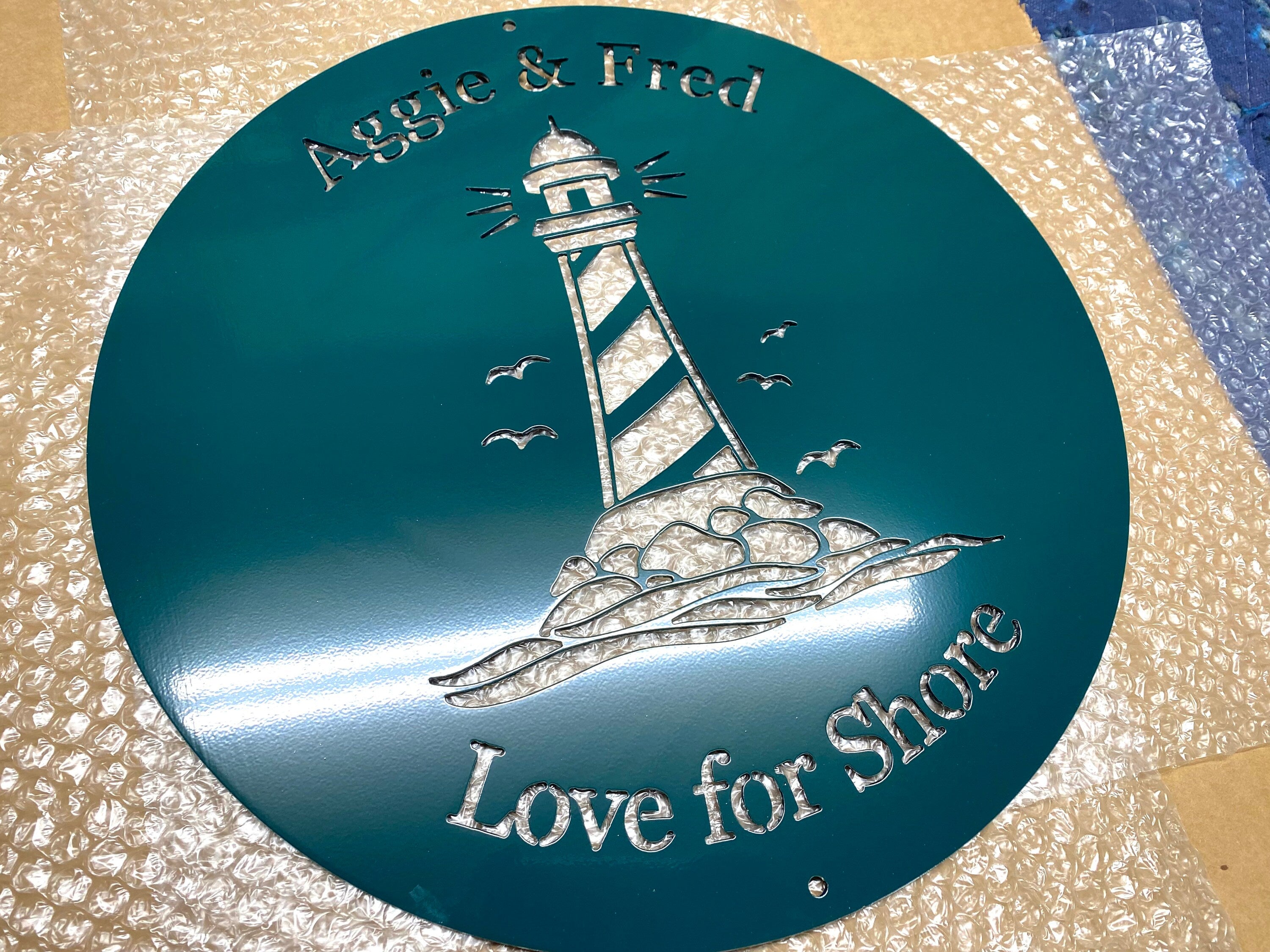 Lighthouse Personalized Sign - American Aftermarkets Metalworks