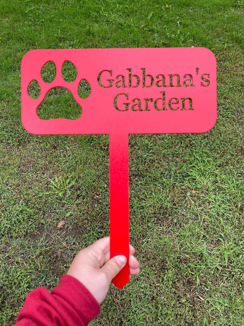 Pet Memorial Gift - Pet Loss Gift - Memorial Marker - Garden Memorial - Dog/Cat Grave Marker - Metal Ground Stake - Personalized Metal Stake