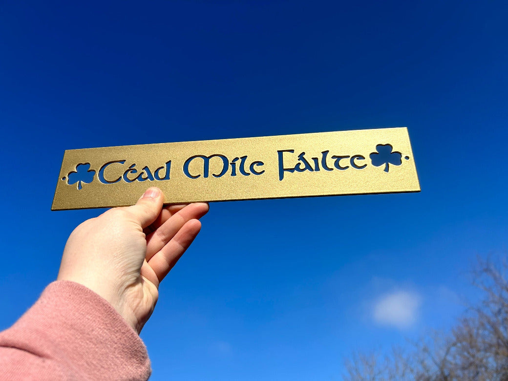 Cead Mile Failte Doormat, St Patrick's Day Door Mat, Irish Decor, Céad míle fáilte, A Hundred Thousand Welcomes Welcome Mat Celtic Home Mat Cead Mile Failte Doormat, St Patrick's Day Door Mat, Irish Decor, Céad míle fáilte, A Hundred Thousand Welcomes Welcome Mat Celtic Home Mat