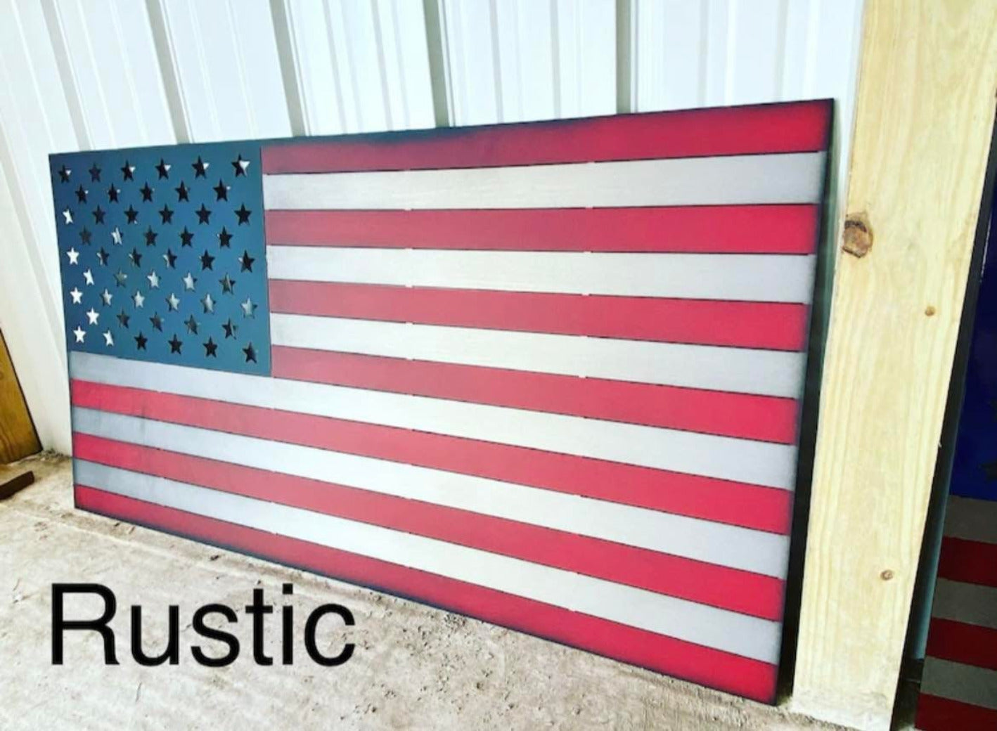 Rustic American Flag- Metal Flag- Patriotic Metal Decor - Retirement Gift - Police, Firefighter, Patriot - Fathers Day Gift -Retirement Gift