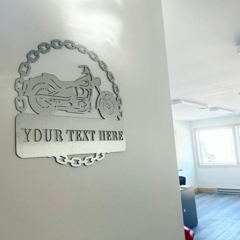Personalized Motorcycle Sign - American Aftermarkets Metalworks