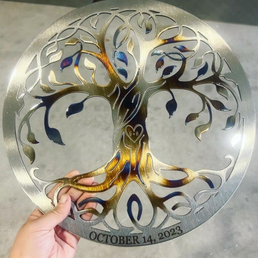 Tree of Life with Custom Engraving - American Aftermarkets Metalworks