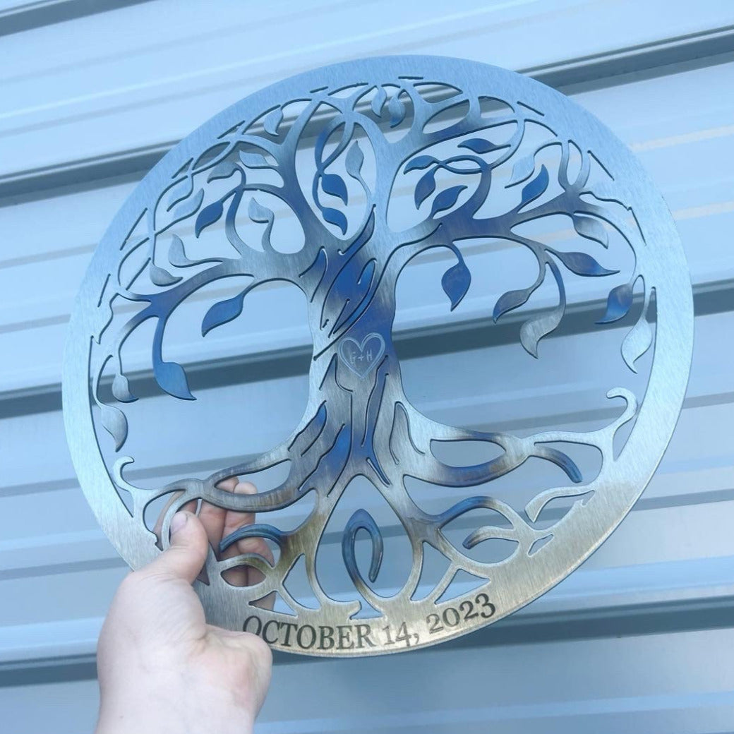 Tree of Life with Custom Engraving - American Aftermarkets Metalworks