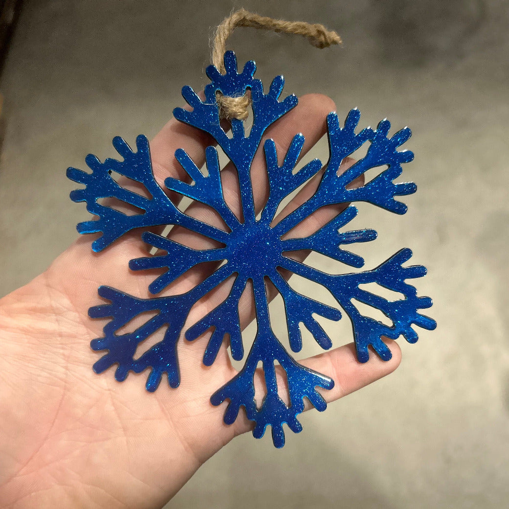 Snowflake Ornament - Metal Snowflake Ornament - Personalized Snowflake Ornamnet - Christmas Gift - Christmas Ornament - Customized Ornament