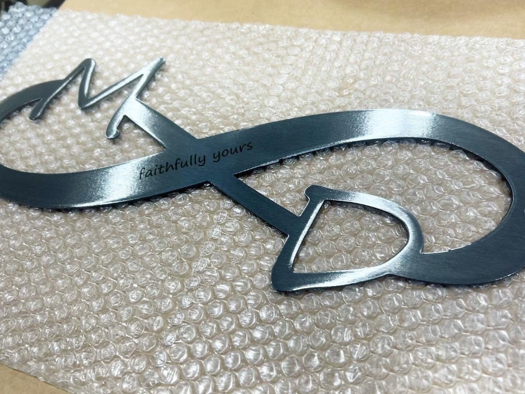 Personalized Metal Infinity Sign - American Aftermarkets Metalworks