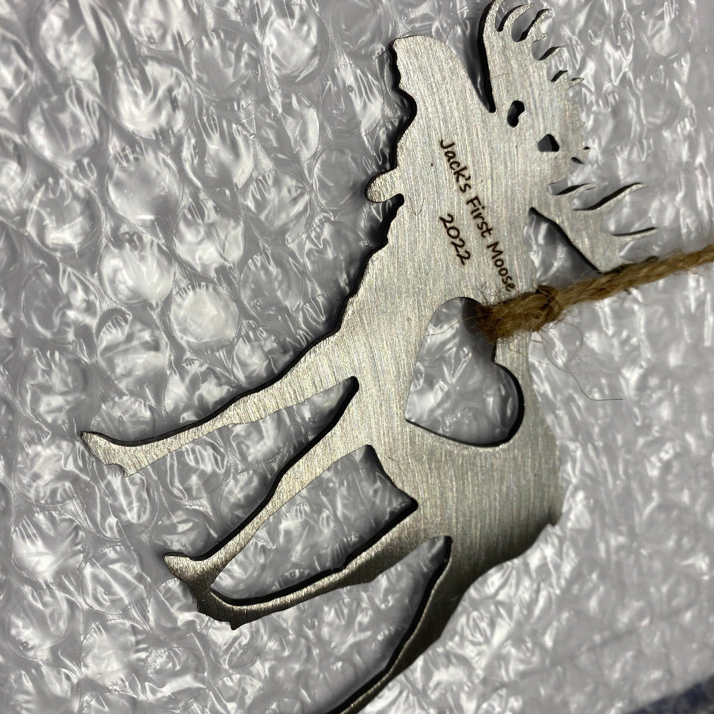 Moose Metal Ornament